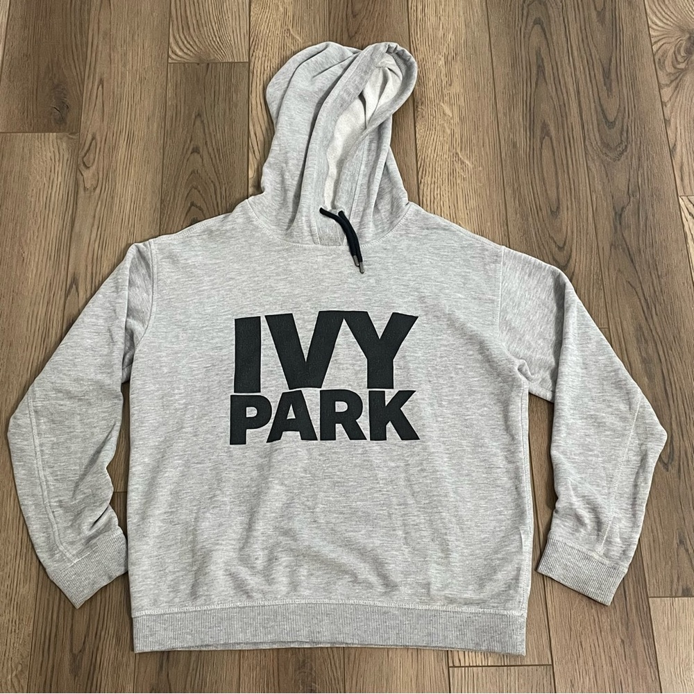 IVY‎ PARK Gray Hoodie with Black Logo Oversized  Sweater
